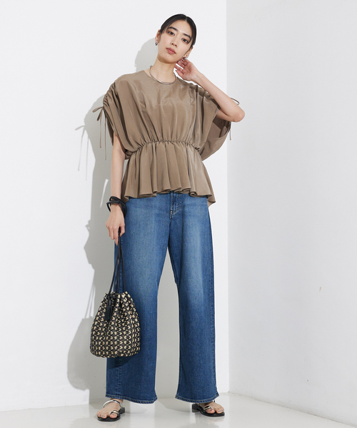 qualite（カリテ）の「タッセル巾着バック（ショルダーバッグ・レディース・ゴールド/ブラック/オフホワイト・フリー）」の14枚目の写真