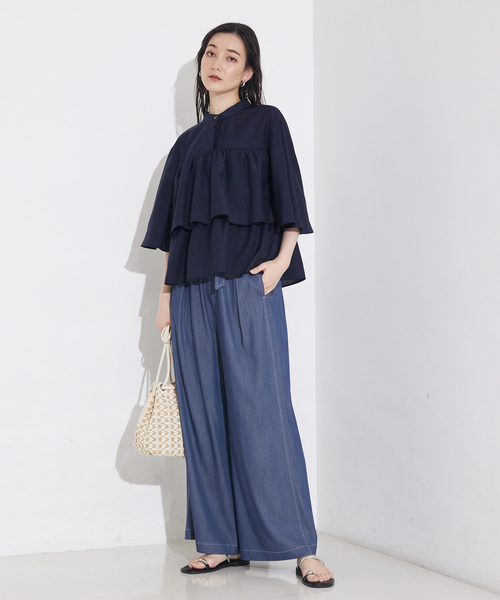 qualite（カリテ）の「タッセル巾着バック（ショルダーバッグ・レディース・ゴールド/ブラック/オフホワイト・フリー）」の17枚目の写真