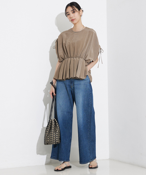 qualite（カリテ）の「タッセル巾着バック（ショルダーバッグ・レディース・ゴールド/ブラック/オフホワイト・フリー）」の20枚目の写真