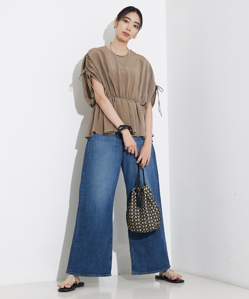 qualite（カリテ）の「タッセル巾着バック（ショルダーバッグ・レディース・ゴールド/ブラック/オフホワイト・フリー）」の21枚目の写真