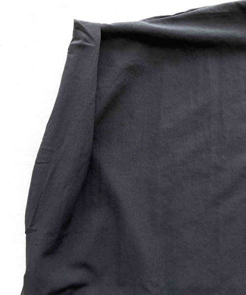 Q（キュー）の「スパンローンルーズワンピース（シャツワンピース・レディース・ブラック/オリーブ・MEDIUM）」の22枚目の写真