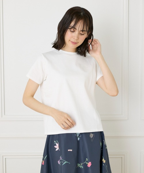 Maglie le cassetto(マーリエ ル カセット)の「ロイヤルキールポンチ LOVERコンパクトTシャツ(Tシャツ/カットソー・レディース・ブラック/オフホワイト・9号)」の10枚目の写真