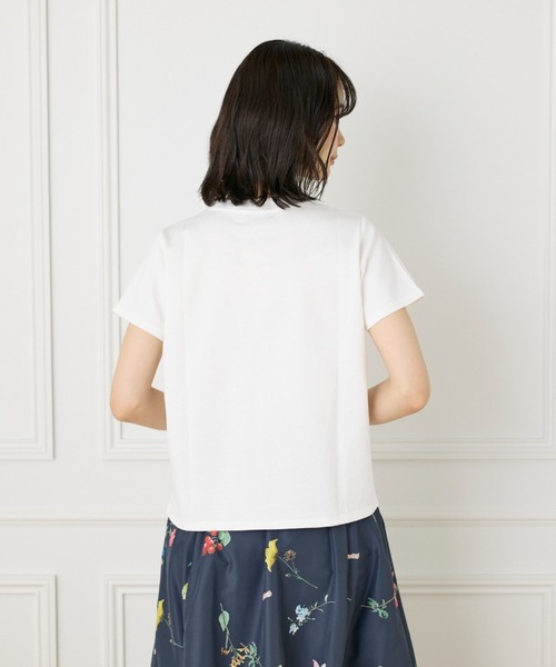 Maglie le cassetto(マーリエ ル カセット)の「ロイヤルキールポンチ LOVERコンパクトTシャツ(Tシャツ/カットソー・レディース・ブラック/オフホワイト・9号)」の12枚目の写真