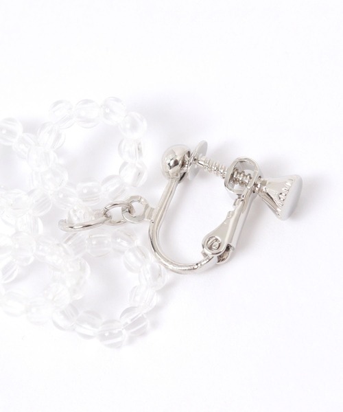 niko and...（ニコアンド）の「フラワービーズイヤリング（イヤリング・レディース・ホワイト/その他・0）」の4枚目の写真