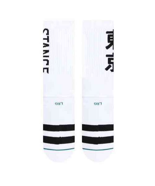 STANCE（スタンス）の「STANCE/スタンス ソックス OG TOKYO CREW A556D24OGT（ソックス/靴下・メンズ・ホワイト×ブラック/ブラック×ホワイト・L）」の9枚目の写真