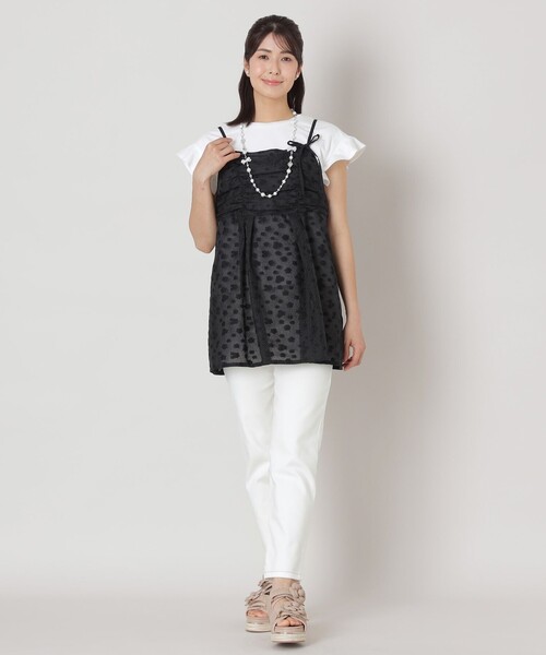 TO BE CHIC(トゥー ビー シック)の「ストレッチ デニムパンツ(デニムパンツ・レディース・オフホワイト/ブルー系その他2・40)」の3枚目の写真