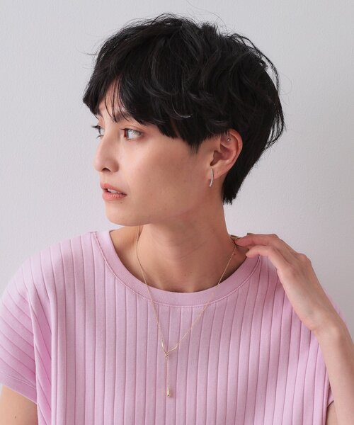 OPAQUE.CLIP（オペークドットクリップ）の「Y字メタルスライドネックレス（ネックレス・レディース・ゴールド/シルバー・00）」の7枚目の写真