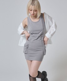 ENVYM（アンビー）の「ビッグポケットタンクワンピース（ワンピース）」