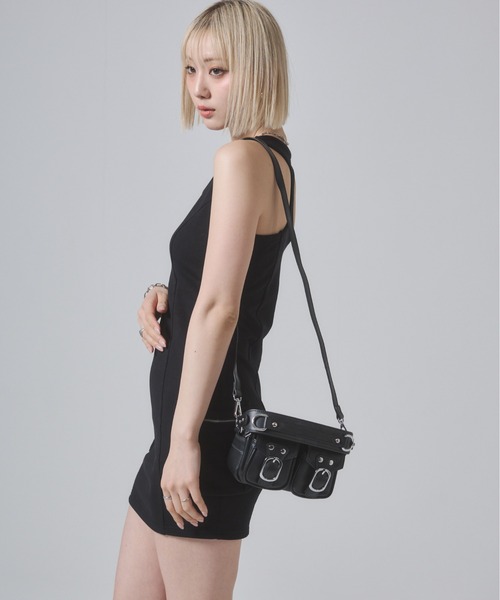 ENVYM（アンビー）の「ビッグポケットタンクワンピース（ワンピース・レディース・ブラック/ブルー/グレー・FREE）」の11枚目の写真