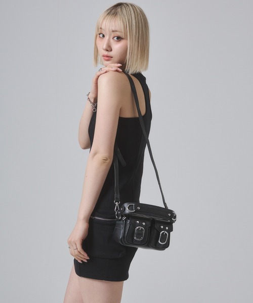 ENVYM（アンビー）の「ビッグポケットタンクワンピース（ワンピース・レディース・ブラック/ブルー/グレー・FREE）」の12枚目の写真