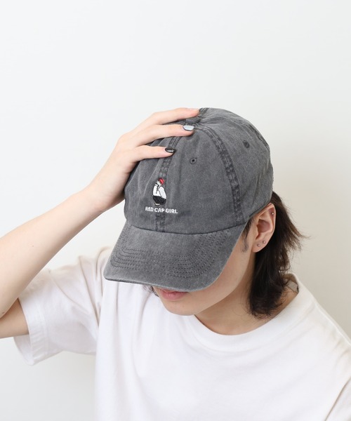 セール】RED CAP GIRL ピグメント加工キャップ（キャップ）｜Red
