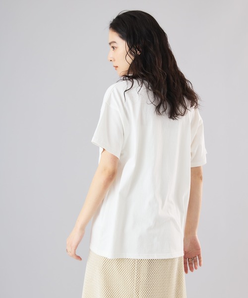 Muscat(マスカット)の「スリーフレームアソートプリントT(Tシャツ/カットソー・レディース・オフホワイト/ブラック・F)」の7枚目の写真