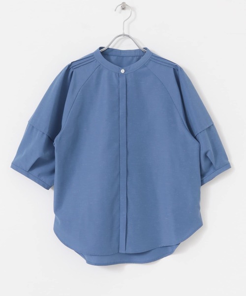 ブラウス シャツ UVカットウォッシャブルリネン混シャツブラウス レディース ブラウス シャツ UVカットウォッシャブルリネン混シャツブラウス