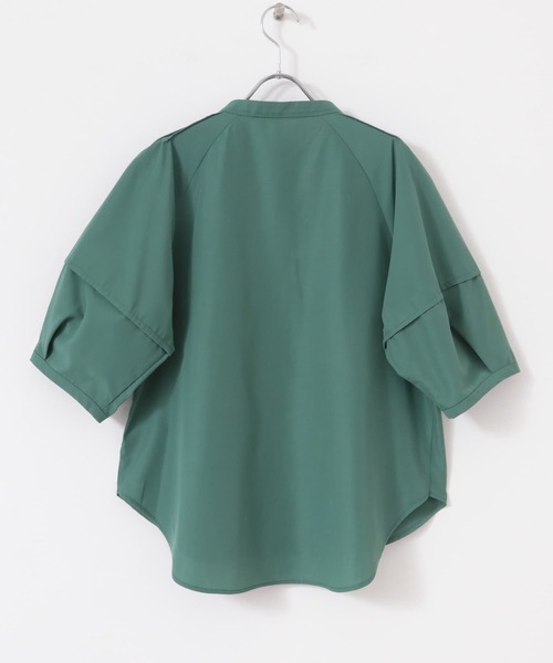 セール】UVカットウォッシャブルリネン混シャツブラウス（シャツ