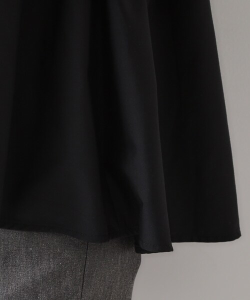 OPAQUE.CLIP（オペークドットクリップ）の「ギャザーフリルドッキングカットソー【洗濯機洗い可】（Tシャツ/カットソー・レディース・ブラック/ホワイト/キャメル・40/38/36/42）」の17枚目の写真