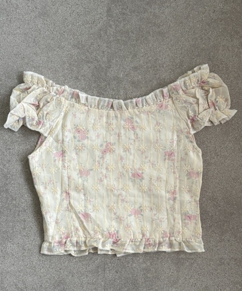 Teem Store(チームストア)の「花柄フリルシャツ(シャツ/ブラウス・レディース・アイボリー・M/S)」の19枚目の写真