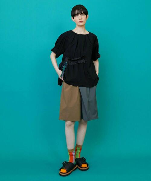 FRAPBOIS(フラボア)の「トーンハーフ パンツ(その他パンツ・レディース・ベージュ系その他/ブルー系その他・1/2)」の17枚目の写真