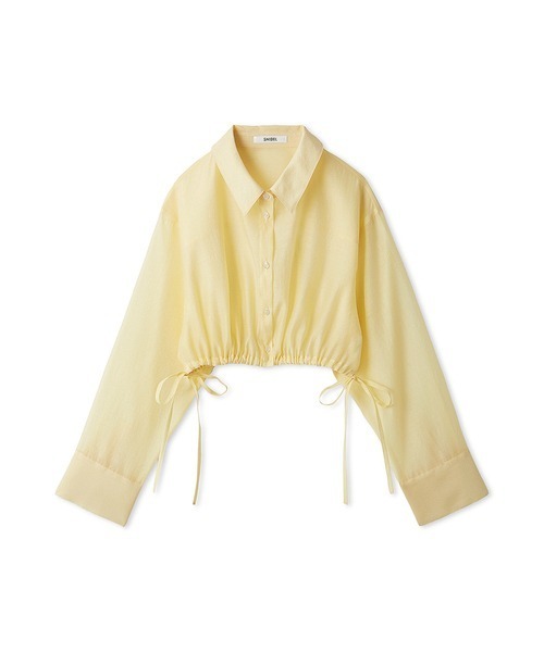 SNIDEL(スナイデル)の「シアーシャツ(シャツ/ブラウス・レディース・ホワイト/ピンク/イエロー・FREE)」の11枚目の写真