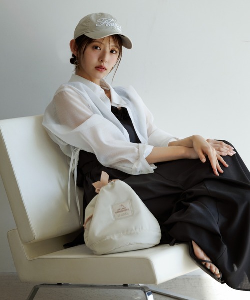 SNIDEL(スナイデル)の「シアーシャツ(シャツ/ブラウス・レディース・ホワイト/ピンク/イエロー・FREE)」の13枚目の写真