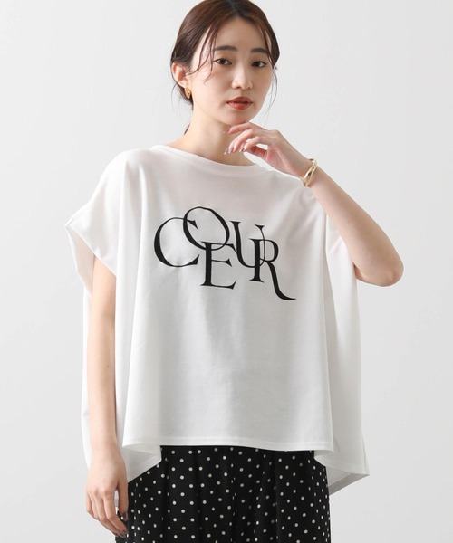新品FABIANE PHILIPPE フリンジカットソー セール】COEURフロッキーフレンチカットソー（Tシャツ