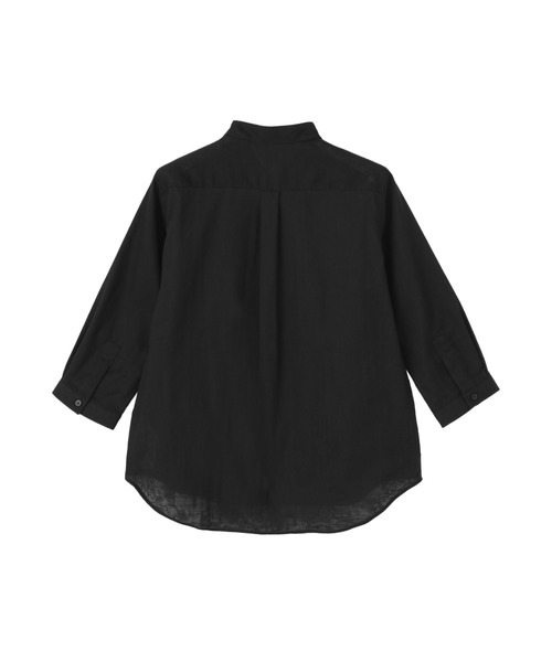 TOKYO SHIRTS(トウキョウシャツ)の「【Pitta Re:)】 レディースカジュアルシャツ Wガーゼ 七分袖 綿100%(シャツ/ブラウス・レディース・ブラック・S/M/L/LL)」の5枚目の写真