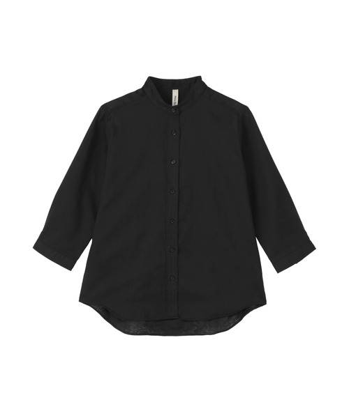 TOKYO SHIRTS(トウキョウシャツ)の「【Pitta Re:)】 レディースカジュアルシャツ Wガーゼ 七分袖 綿100%(シャツ/ブラウス・レディース・ブラック・S/M/L/LL)」の8枚目の写真