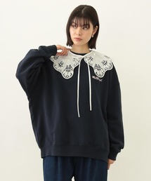 MILKFED. | ICING LOGO WIDE CREW SWEAT TOP(スウェット)