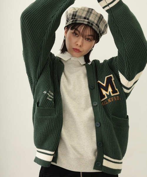 MILKFED.（ミルクフェド）の「ICING LOGO WIDE CREW SWEAT TOP（スウェット・レディース・オートミール/チャコール/ネイビー・M/L）」の15枚目の写真