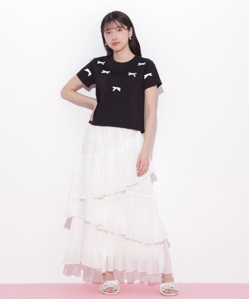 JILL by JILL STUART(ジルバイジルスチュアート)の「◇アシメプリーツティアードスカート(スカート・レディース・ホワイト/ラベンダー/ブラック系その他・FREE)」の14枚目の写真