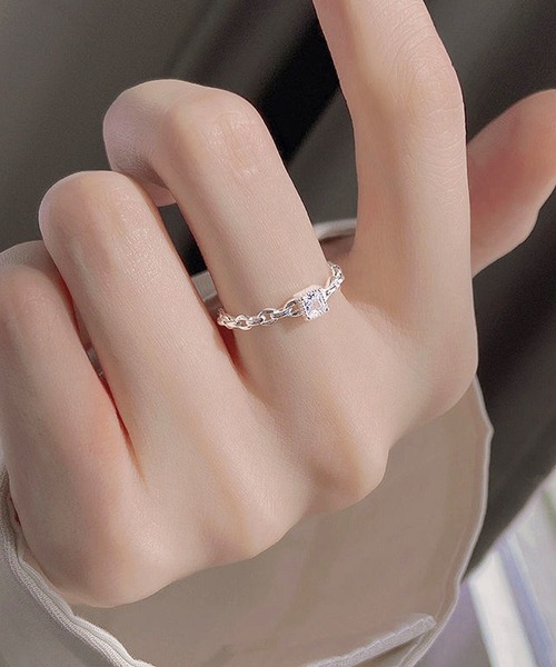 Blanc de Blue(ブランドブルー)の「チェーン リング(リング・レディース・シルバー・FREE)」の2枚目の写真