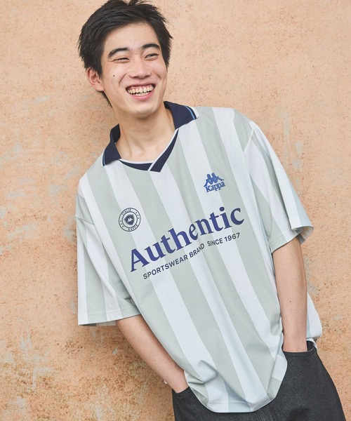 Kappa（カッパ）の「【水陸両用】【Kappa】別注ゲームシャツ（シャツ/ブラウス・メンズ・ネイビー/ホワイト・MEDIUM/LARGE）」の5枚目の写真