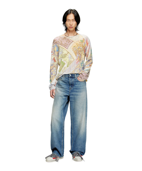 DIESEL（ディーゼル）の「メンズ プルオーバーニット K-RENTON（ニット/セーター・メンズ・ベージュ系その他・LARGE/SMALL/MEDIUM/X-LARGE/X-SMALL/XX-LARGE）」の3枚目の写真