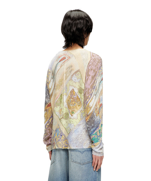 DIESEL（ディーゼル）の「メンズ プルオーバーニット K-RENTON（ニット/セーター・メンズ・ベージュ系その他・LARGE/SMALL/MEDIUM/X-LARGE/X-SMALL/XX-LARGE）」の4枚目の写真