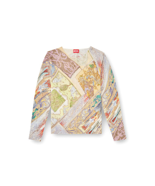 DIESEL（ディーゼル）の「メンズ プルオーバーニット K-RENTON（ニット/セーター・メンズ・ベージュ系その他・LARGE/SMALL/MEDIUM/X-LARGE/X-SMALL/XX-LARGE）」の6枚目の写真