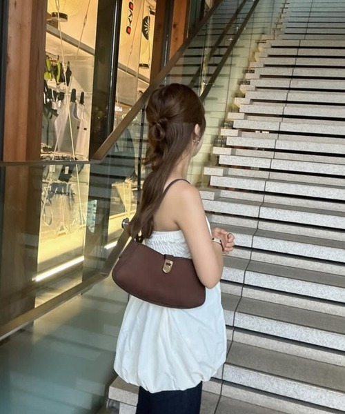 raffime（ラフィミー）の「ホルター付きバルーンベアビスチェ（キャミソール・レディース・ブラック/アイボリー/ダークブラウン・フリー）」の15枚目の写真