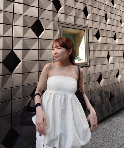 raffime（ラフィミー）の「ホルター付きバルーンベアビスチェ（キャミソール・レディース・ブラック/アイボリー/ダークブラウン・フリー）」の13枚目の写真