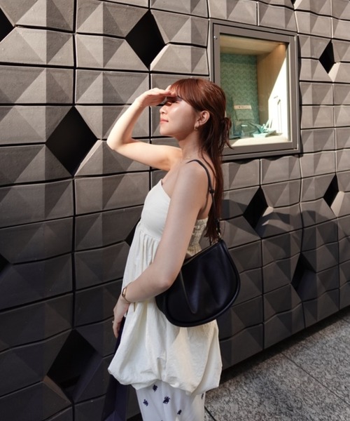 raffime（ラフィミー）の「ホルター付きバルーンベアビスチェ（キャミソール・レディース・ブラック/アイボリー/ダークブラウン・フリー）」の14枚目の写真