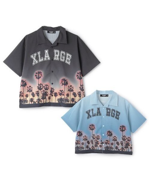 XLARGE KIDS（エクストララージキッズ）の「パームツリー開衿半袖シャツ（シャツ/ブラウス・キッズ・ホワイト/ブラック・140cm/100cm/110cm/120cm/130cm/90cm）」の10枚目の写真