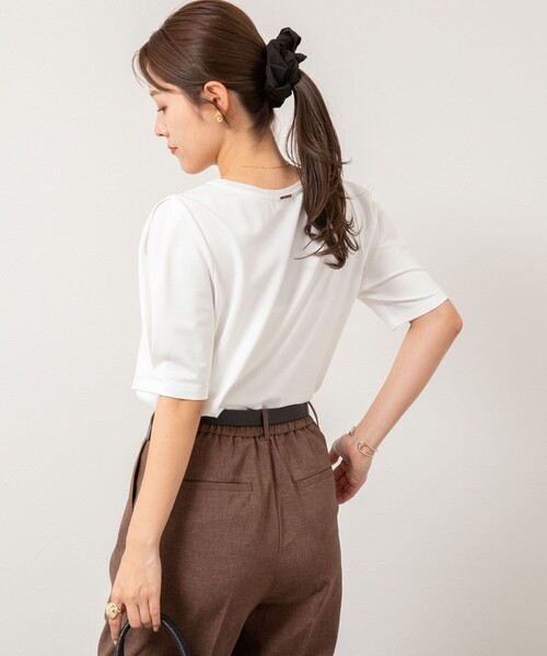 NOLLEY’S（ノーリーズ）の「高機能パフTシャツ（Tシャツ/カットソー・レディース・ネイビー/オフホワイト/ブラック・36/38）」の19枚目の写真