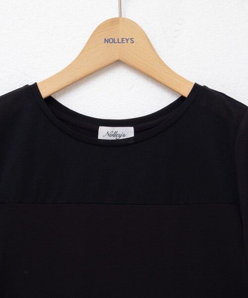 NOLLEY’S（ノーリーズ）の「高機能パフTシャツ（Tシャツ/カットソー・レディース・ネイビー/オフホワイト/ブラック・36/38）」の22枚目の写真