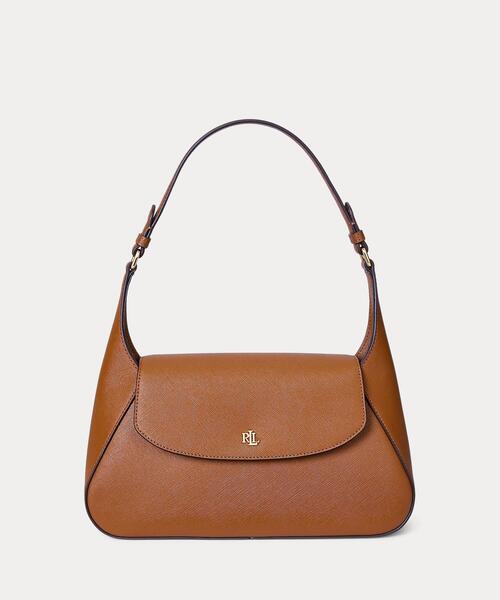 Polo Ralph Lauren ショルダーバッグ ベージュ Polo ID レザー ミニ ショルダー バッグ （ショルダーバッグ