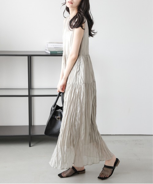 Lajour（ラジュール）の「[日本製]  シアー ティアードワンピース（ワンピース・レディース・ブラウン/グレー/ベージュ・M/L）」の22枚目の写真
