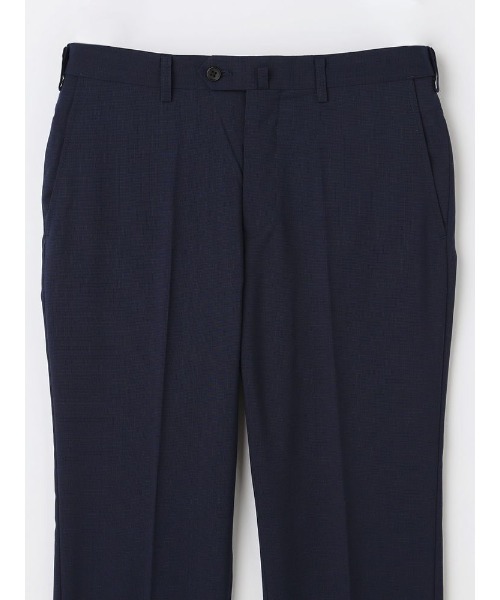 Perfect Suit FActory(パーフェクトスーツファクトリー)の「【高通気/軽量】清涼セットアップパンツ トロピカル生地・洗える 凄脚(すごあし)シリーズ 千鳥柄 シロクロ/ネイビー/グレー(スラックス・メンズ・ホワイト×ブラック/チャコールグレー/ネイビー・94/73/76/82/91/79/85/88)」の12枚目の写真