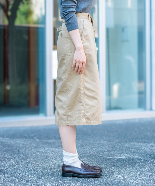 D.M.G.（ドミンゴ）の「[D.M.G / ディーエムジー] フレンチドリル アーモンドスカート（スカート・レディース・ナチュラル/ベージュ・S/M）」の7枚目の写真