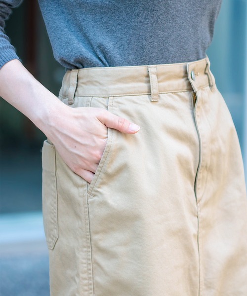 D.M.G.（ドミンゴ）の「[D.M.G / ディーエムジー] フレンチドリル アーモンドスカート（スカート・レディース・ナチュラル/ベージュ・S/M）」の10枚目の写真