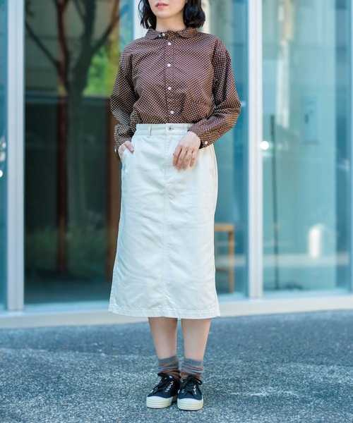 D.M.G.（ドミンゴ）の「[D.M.G / ディーエムジー] フレンチドリル アーモンドスカート（スカート・レディース・ナチュラル/ベージュ・S/M）」の18枚目の写真