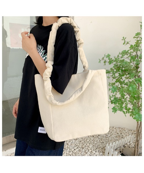 Sakka（サッカ）の「スクエア キャンバストートバッグ（トートバッグ・レディース・ホワイト/ブラック・FREE）」の5枚目の写真