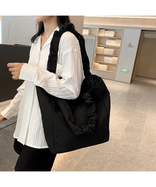 Sakka（サッカ）の「スクエア キャンバストートバッグ（トートバッグ・レディース・ホワイト/ブラック・FREE）」の14枚目の写真