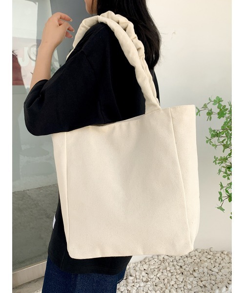 Sakka（サッカ）の「スクエア キャンバストートバッグ（トートバッグ・レディース・ホワイト/ブラック・FREE）」の15枚目の写真