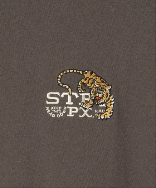 NO NEED(ノーニード)の「TIGER刺繍Tシャツ(Tシャツ/カットソー・メンズ・チャコール/ホワイト/ブルー・L/M/LL)」の8枚目の写真